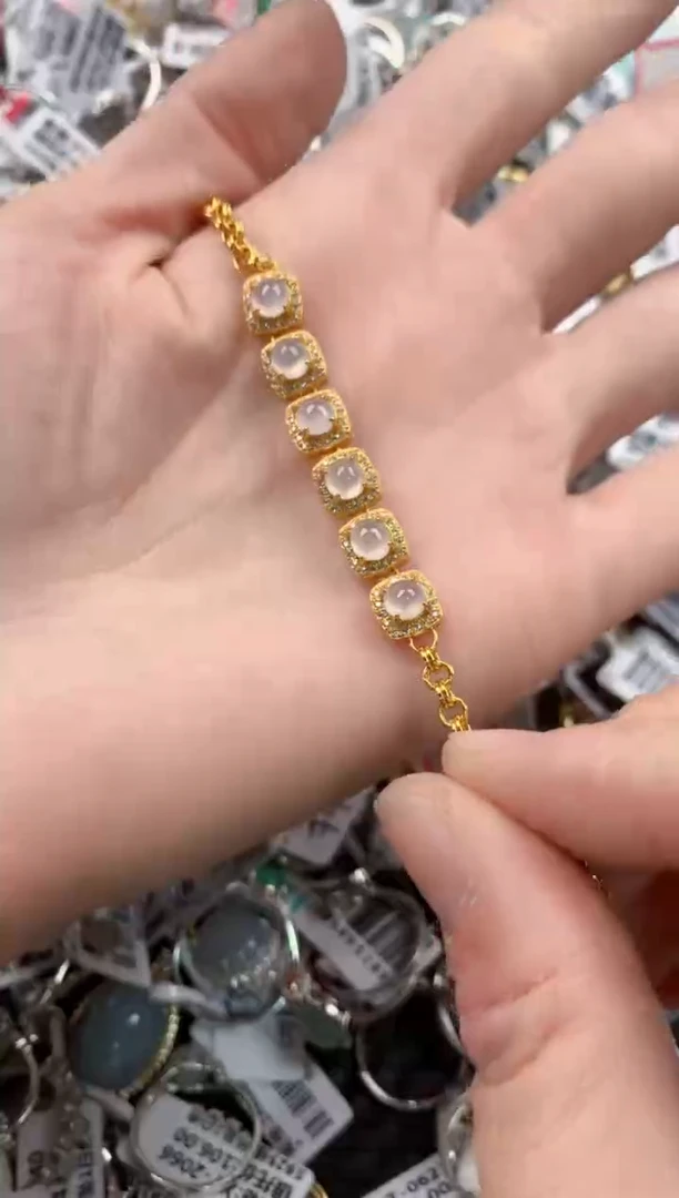 银S925镶嵌戒指翡翠555----8