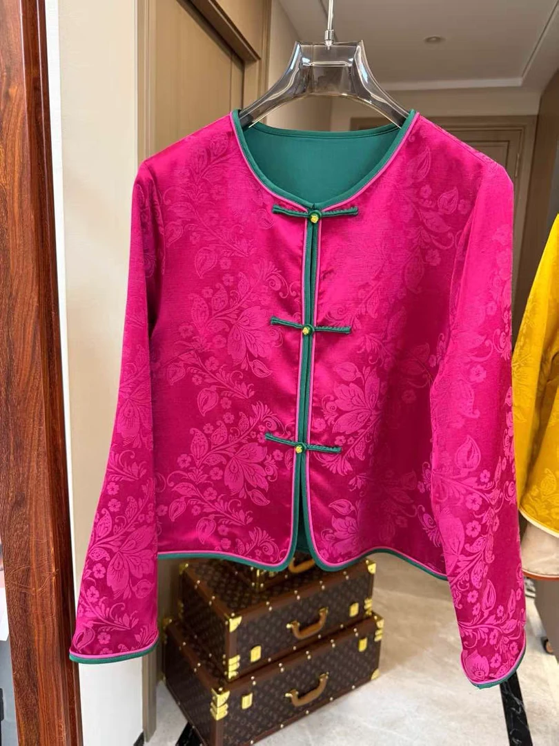 国风手工仨盘扣长袖外套