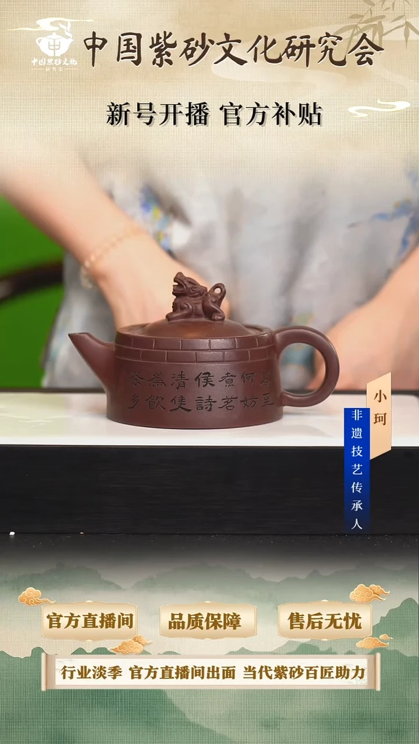 茶壶紫砂陶茶文化储      紫泥350cc左右