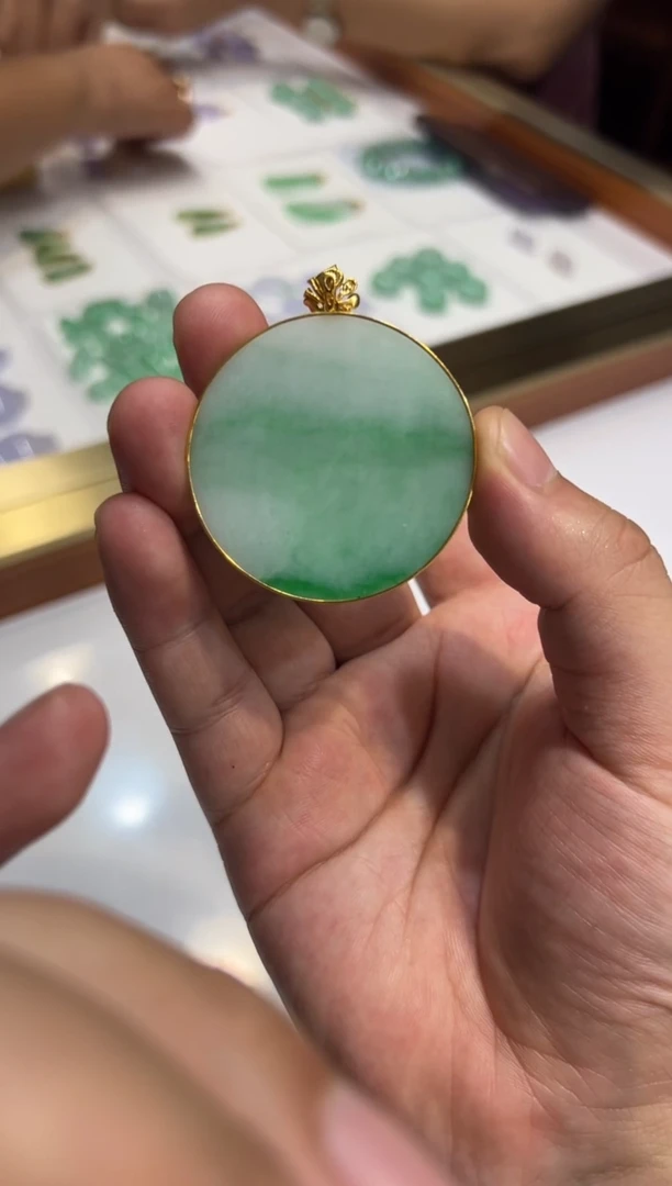 未镶嵌定制翡翠无事牌