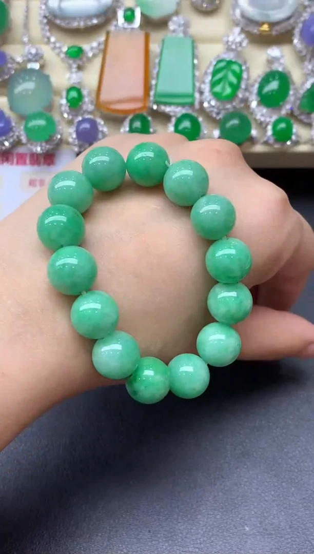 未镶嵌手串翡翠282-中国好珍宝