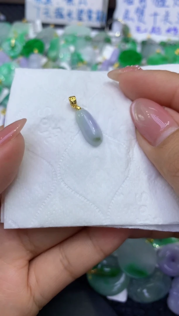 颈饰未镶嵌翡翠天然缅甸A货翡翠