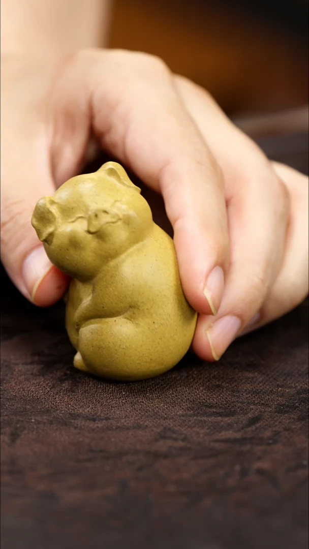 紫砂茶宠紫砂小猪