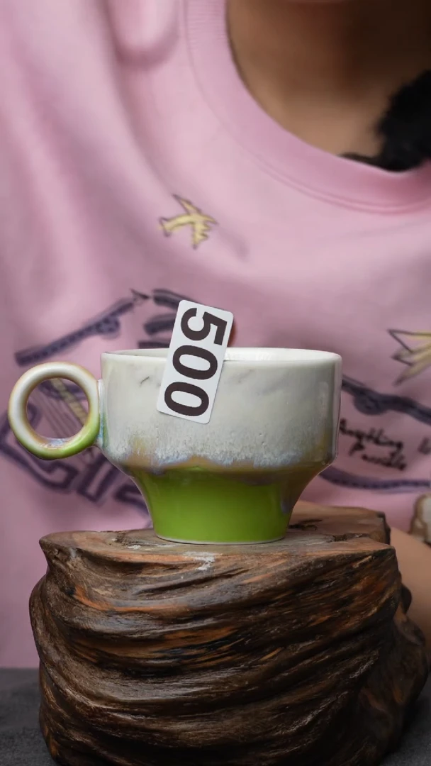 杯子陶500景德镇手创颜色釉杯（食品级）