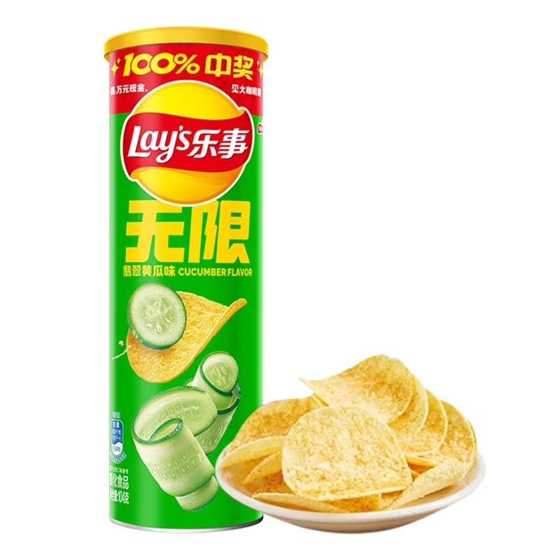 乐事将至▪乐事无限翡翠黄瓜味薯片104g