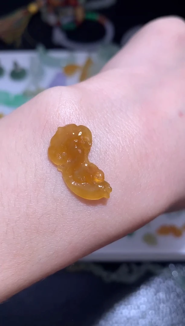 未镶嵌定制翡翠灵芝如意