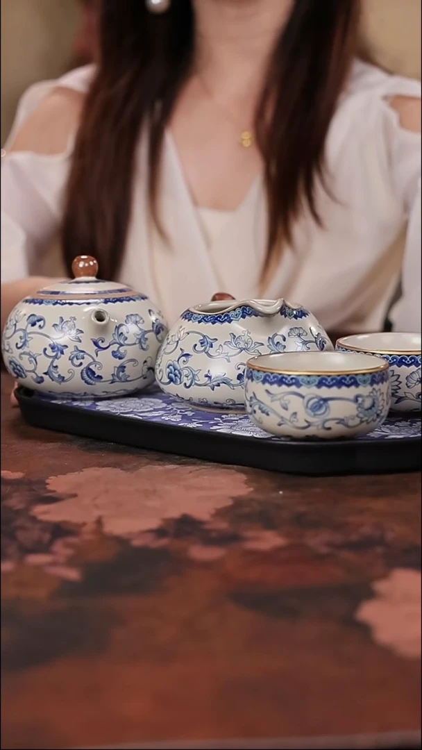 陶瓷茶具（无礼盒）@@A13357