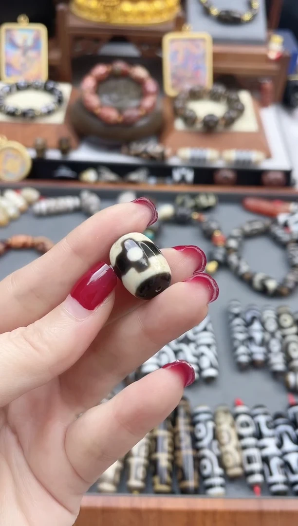 【闪购商品】玛瑙/玉髓珠珠未镶嵌坛城三眼