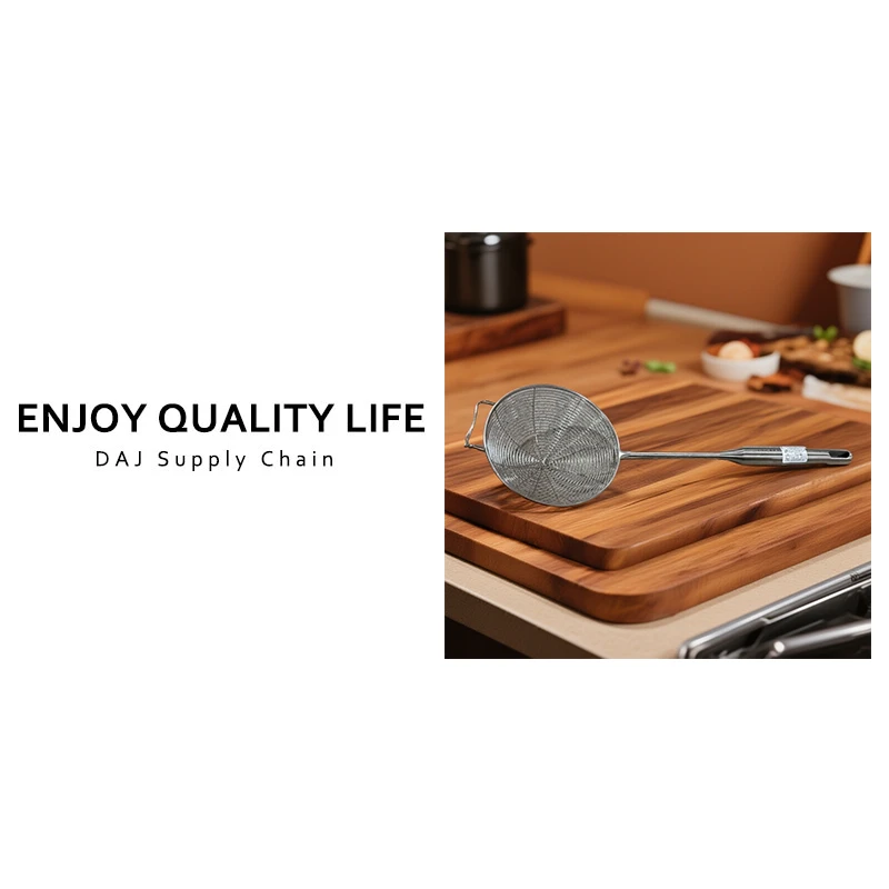 食品级304不锈钢漏勺过滤网勺捞面饺子网筛小油炸家用厨房火锅