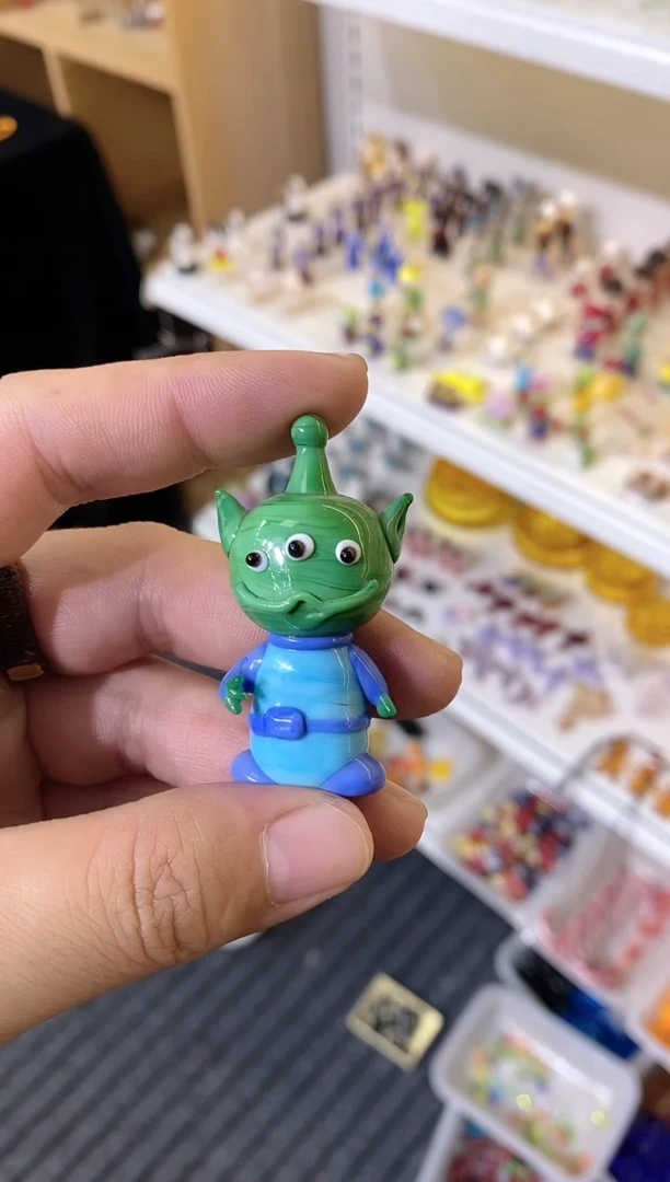 手工艺品琉璃三眼仔