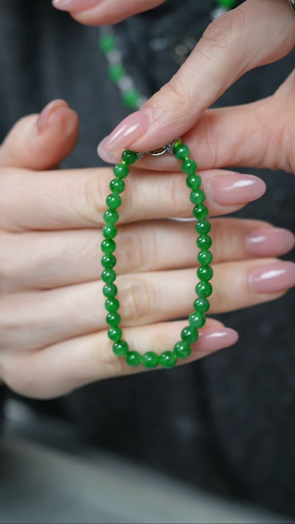 【闪购商品】翡翠手串未镶嵌73-珠串/姿/YJ