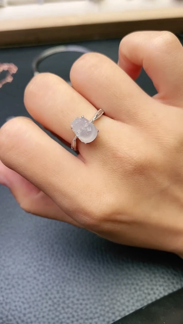 【闪购商品】翡翠戒指银S925镶嵌1111