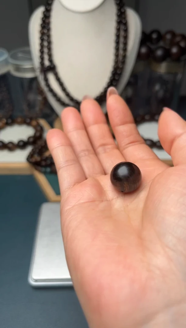 【闪购商品】沉香手串单珠16MM留疤白奇楠