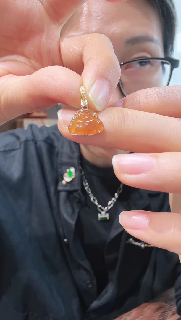 颈饰18K金镶嵌翡翠00001800