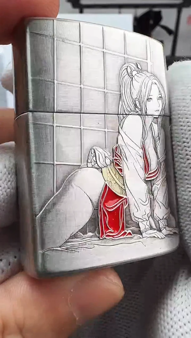 铜不知火舞-3D盔甲熏银鎏金填漆
