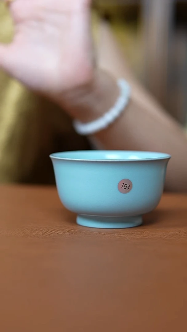 瓷片仿古宋臻小碗杯瑕101