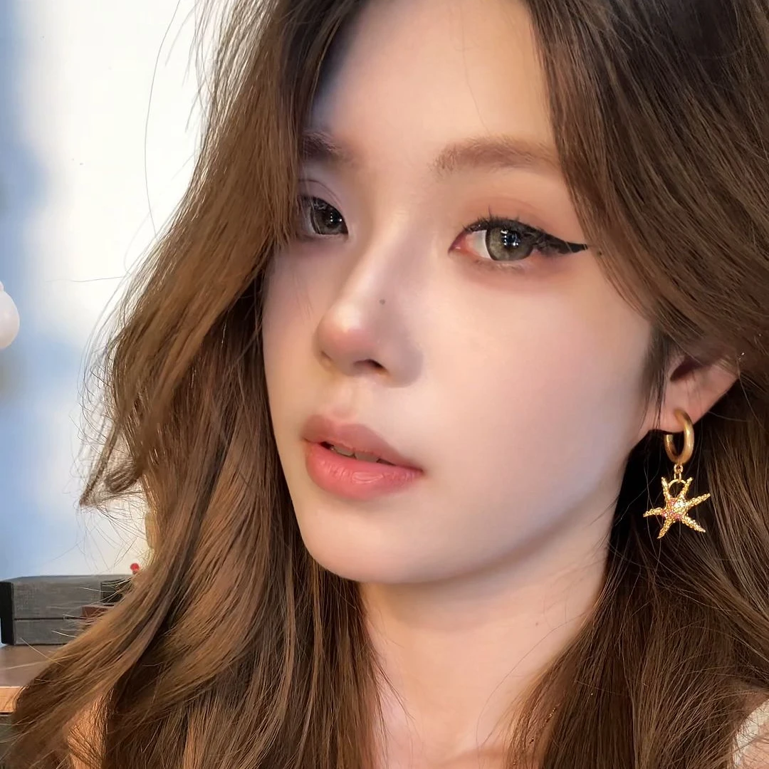 合金仿水晶耳饰 冷淡风原创耳钉海洋海星耳环个性耳扣欧若耳环