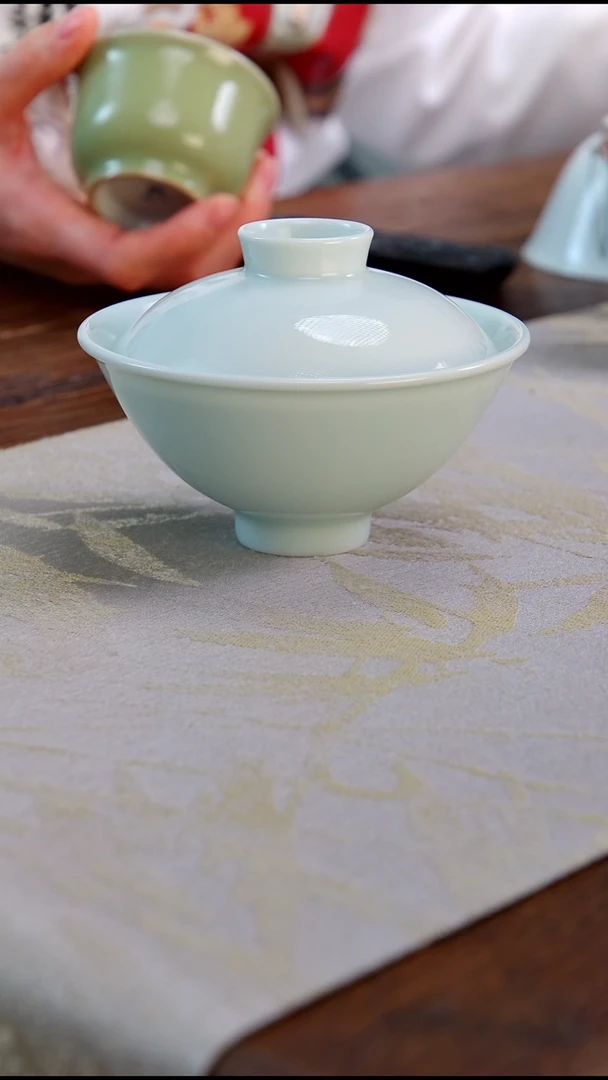 【闪购商品】拾玉斗笠盖碗11111111111