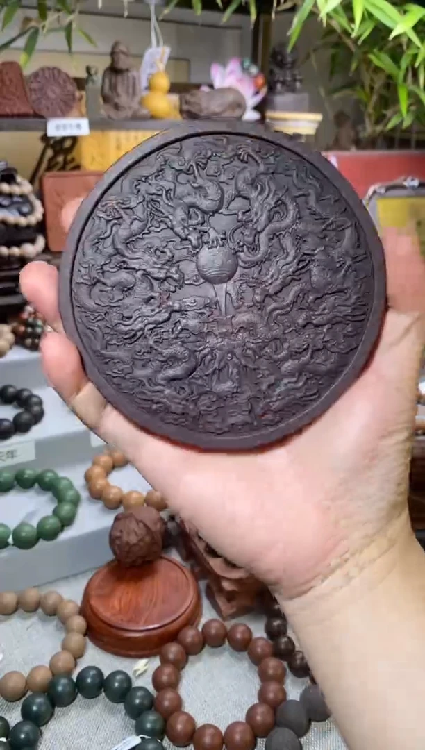 【闪购商品】泥塑降真玫瑰香方-九龙壁