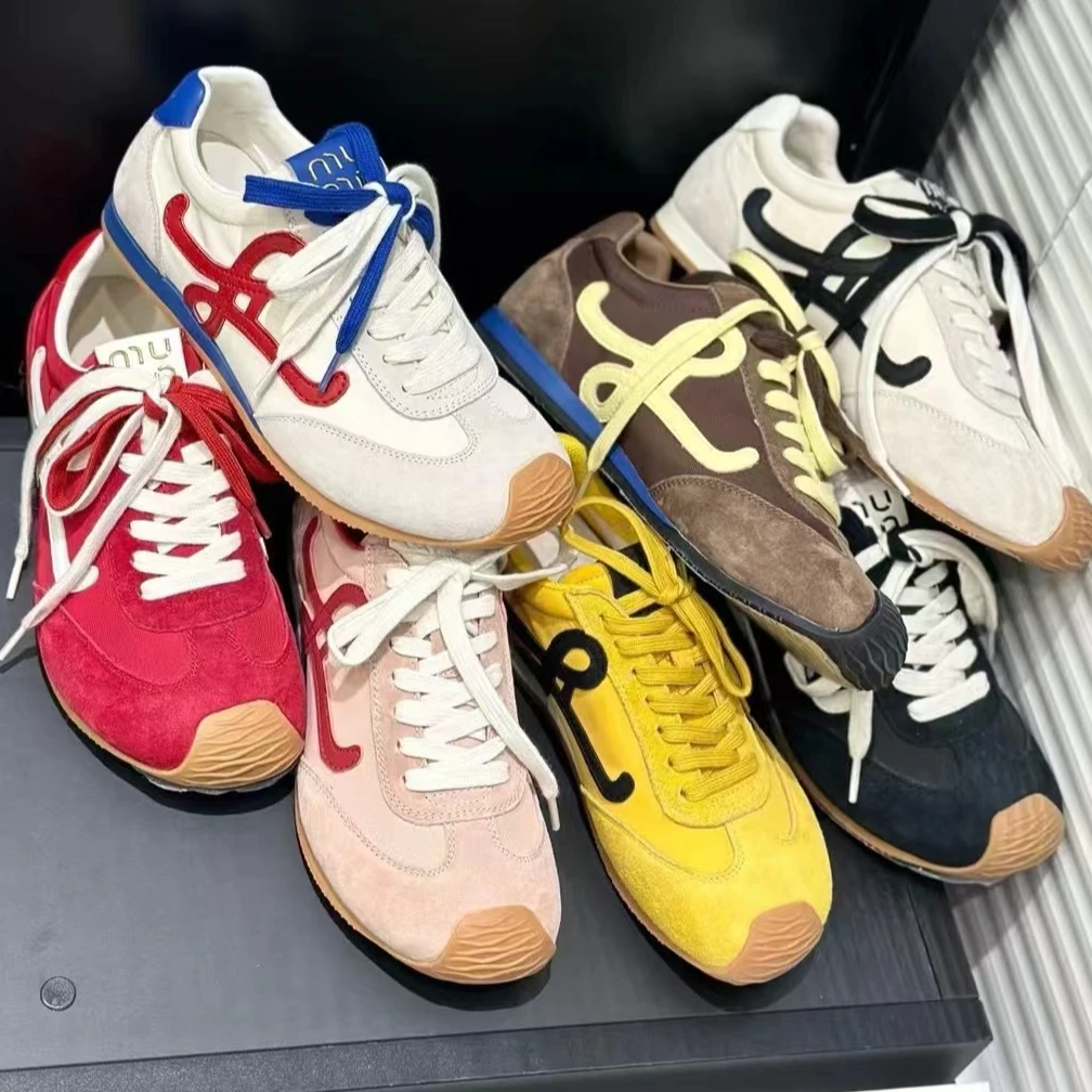 有意思思女鞋“小罗”欧若风时尚百搭复古潮流厚底ins德训鞋内增高