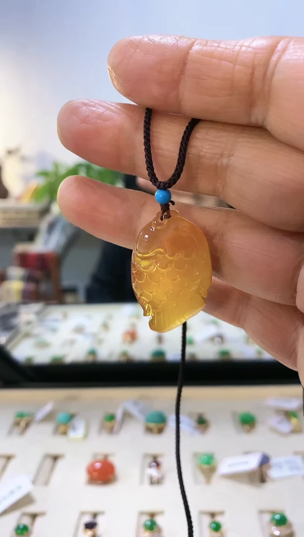 蜜蜡颈饰未镶嵌吊坠3