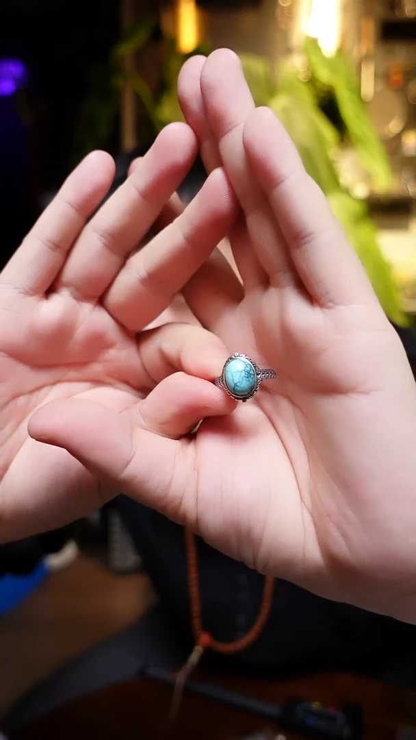 未镶嵌绿松石戒指006戒指