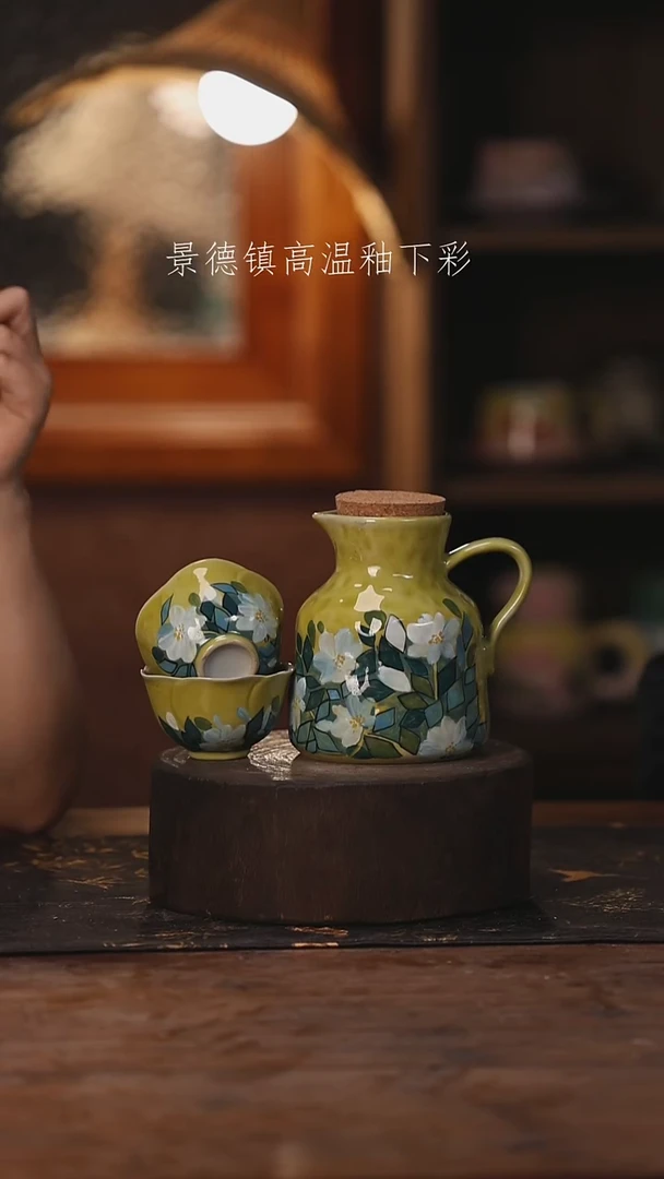 陶瓷景德镇高温釉下手绘陶瓷433