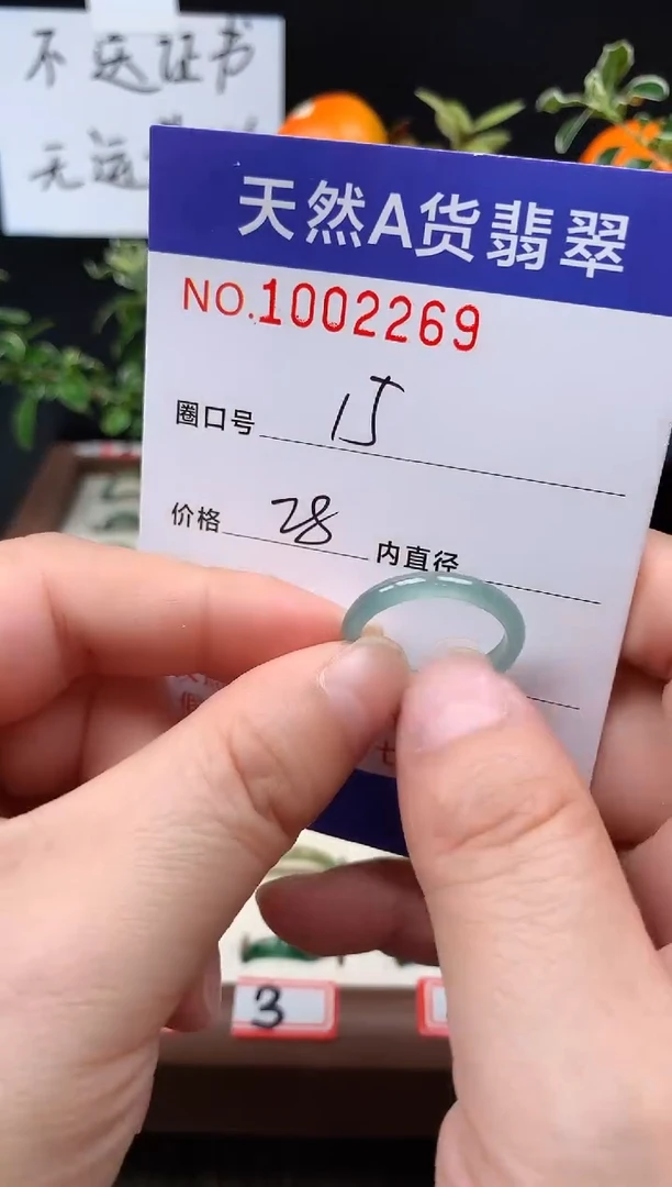 未镶嵌戒指翡翠15#