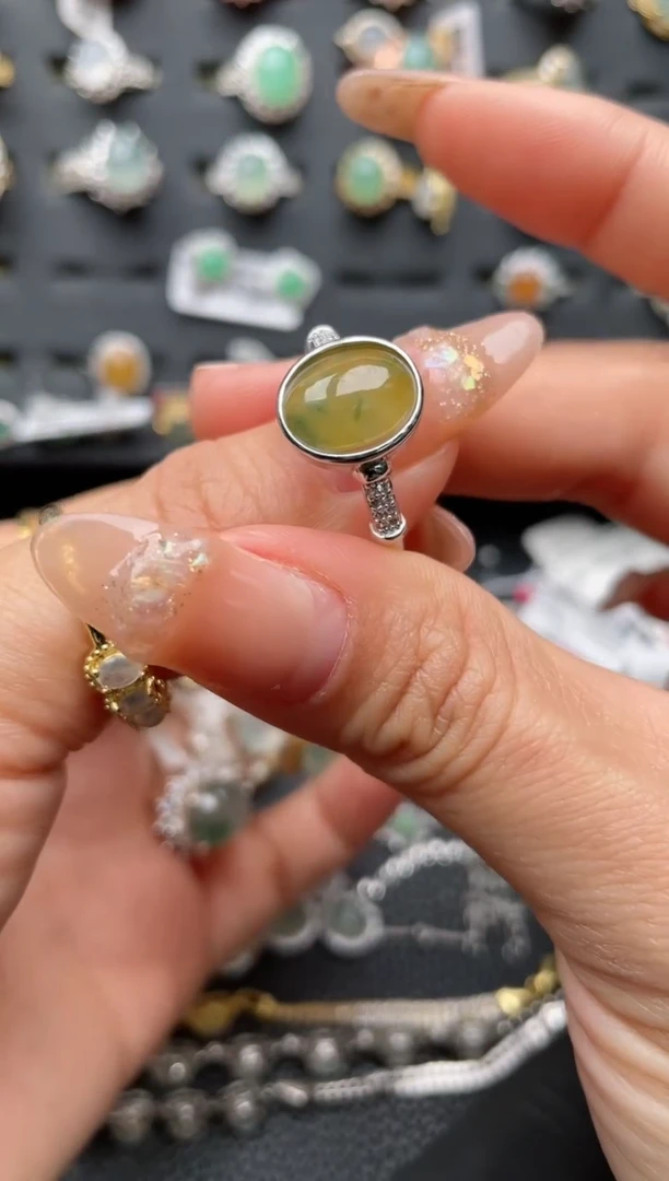 【闪购商品】翡翠戒指银S925镶嵌1111111111  88