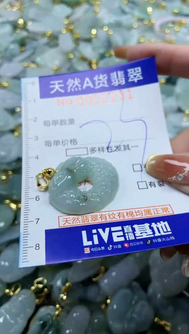 颈饰未镶嵌翡翠天然A货翡翠