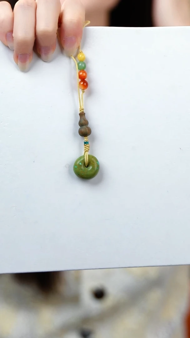 玛瑙/玉髓手串未镶嵌手机挂绿松