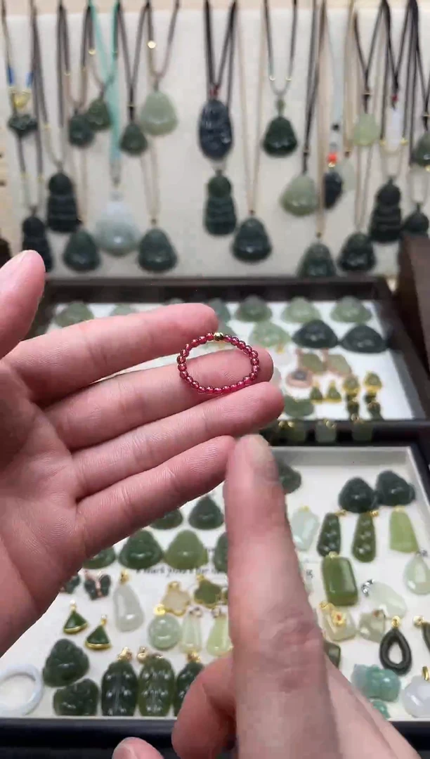 未镶嵌戒圈石榴石未镶嵌 戒圈 石榴石