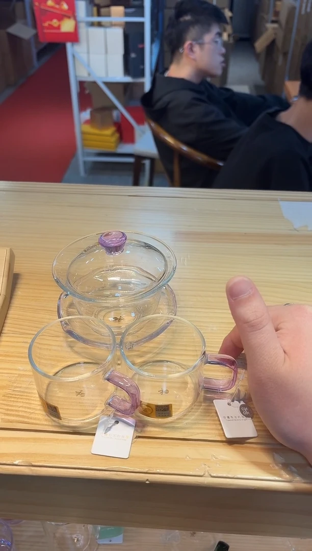 【闪购商品】禾器-禅语盖碗-浅紫色+禾器清禾浅紫色