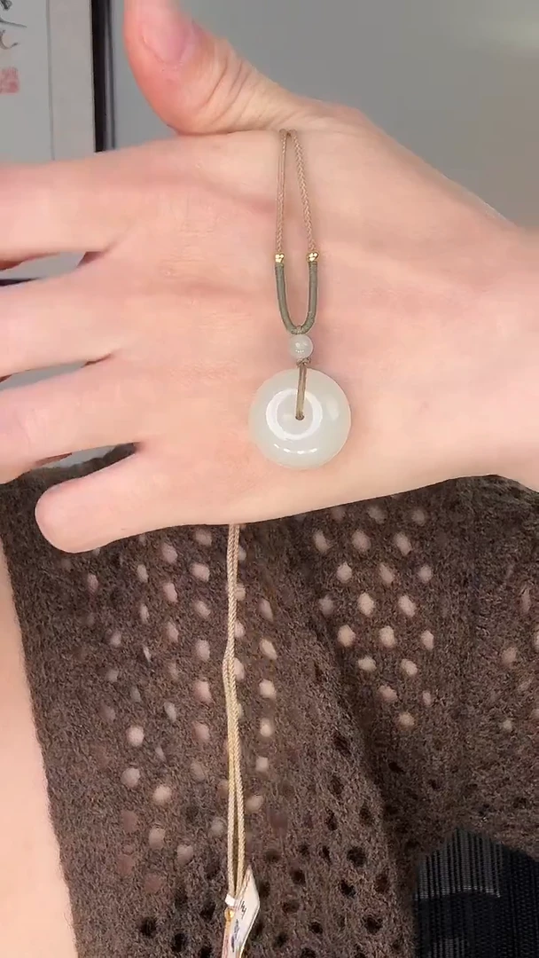 颈饰未镶嵌和田玉平安扣20mm