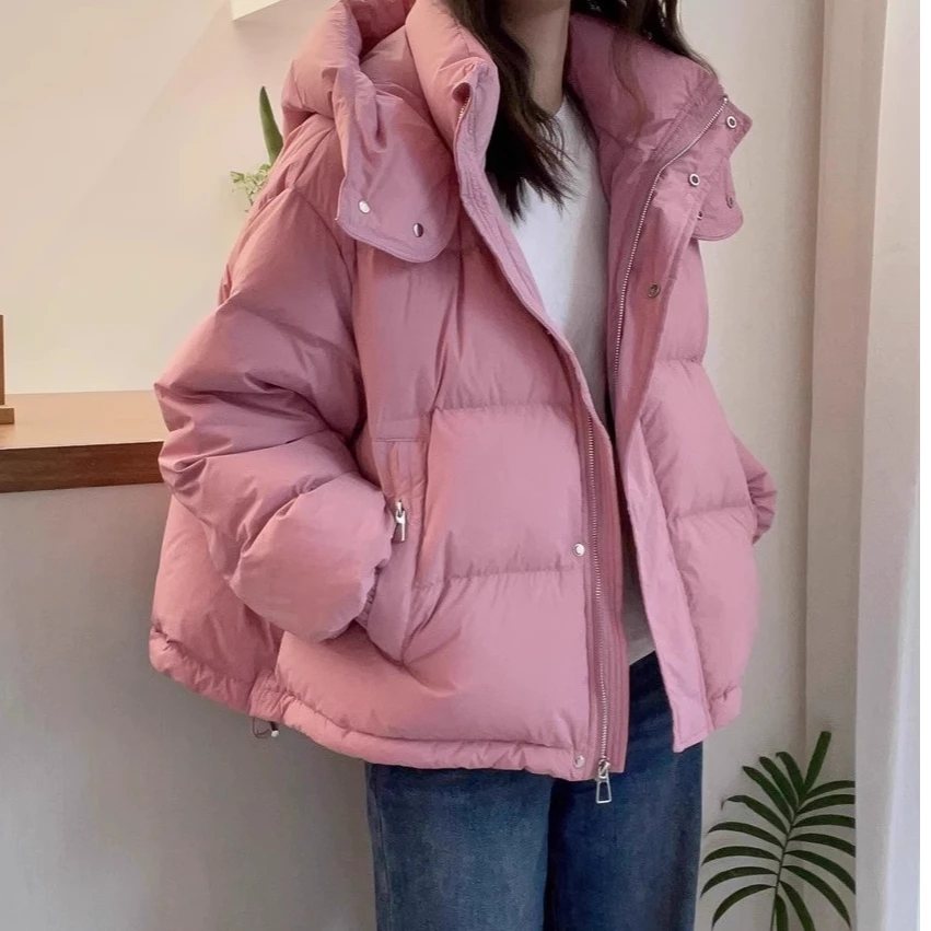 棉服女新款短款2025小个子韩版时尚宽松棉衣加厚保暖大码冬季外套