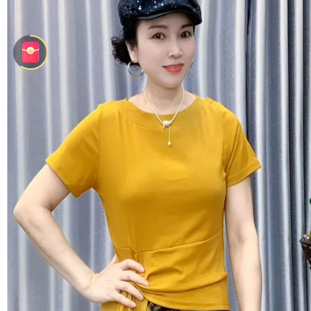 【懂你吴姐】5305微丝娜圆领上衣