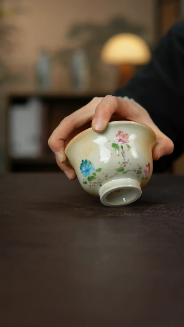 杯景德柴烧手作多人瑕疵