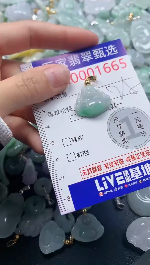 吊坠(不含链)未镶嵌翡翠1665