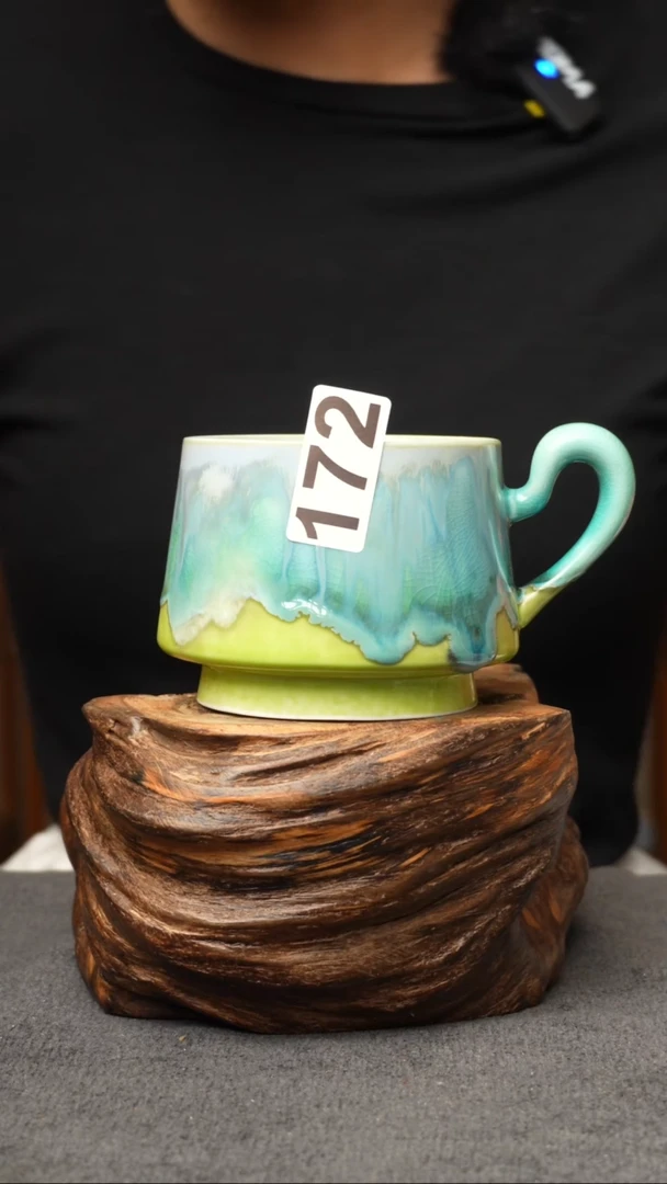 杯子172景德镇手创颜色釉杯（食品级）带冰裂纹