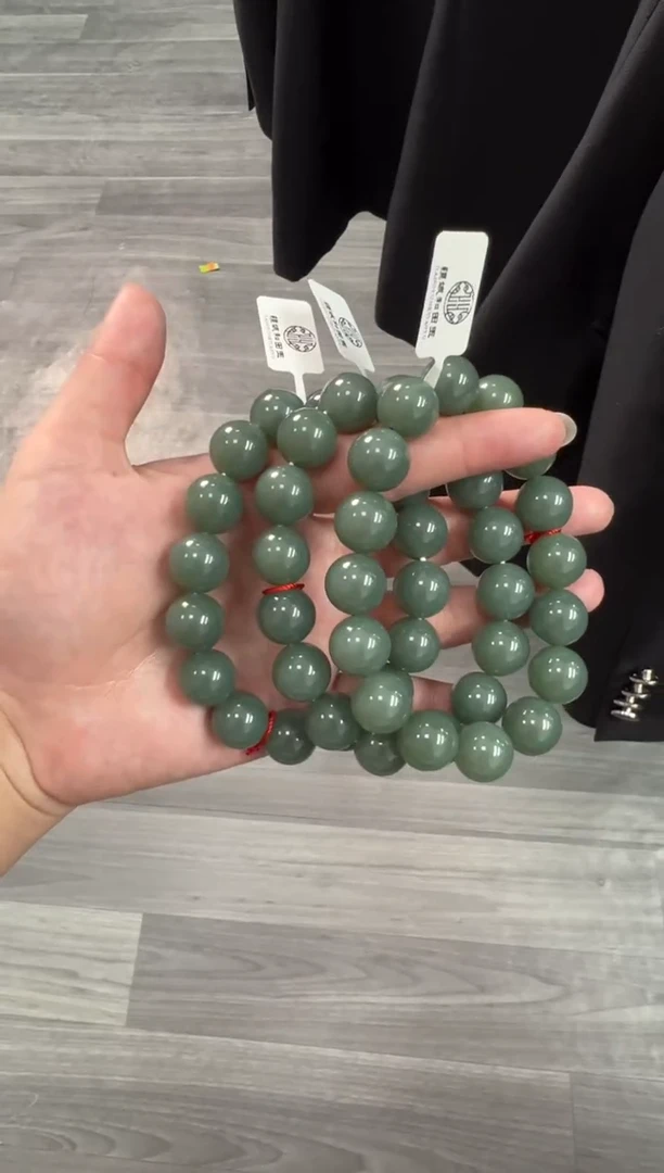 未镶嵌手串和田玉且末蓝卡14手串多样性发货