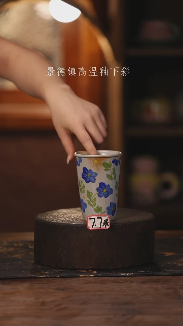 陶瓷景德镇高温釉下手绘陶瓷379