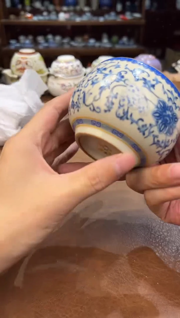 真的很便宜超好看会开片的旅行茶具