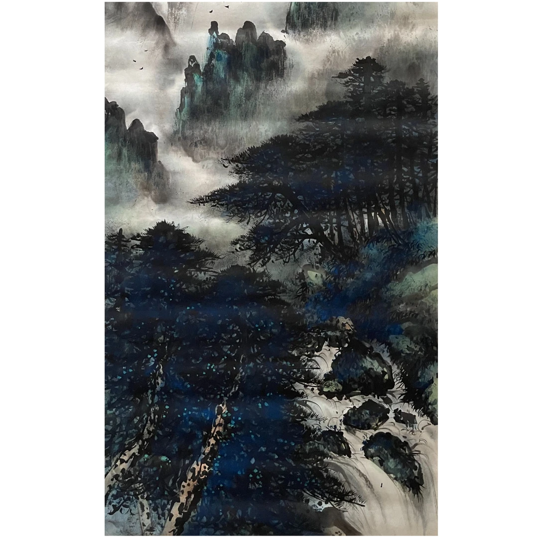 LOT.944 《山水》137*69cm 纸本设色镜片