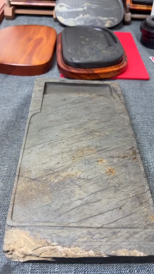 s***1歙砚 老坑 一方 古凿痕