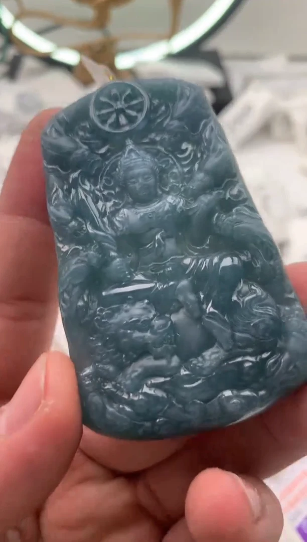 【闪购商品】翡翠颈饰未镶嵌文殊