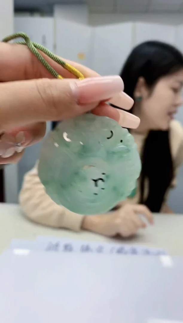 【闪购商品】定制翡翠未镶嵌0405lr-毛货挂件37