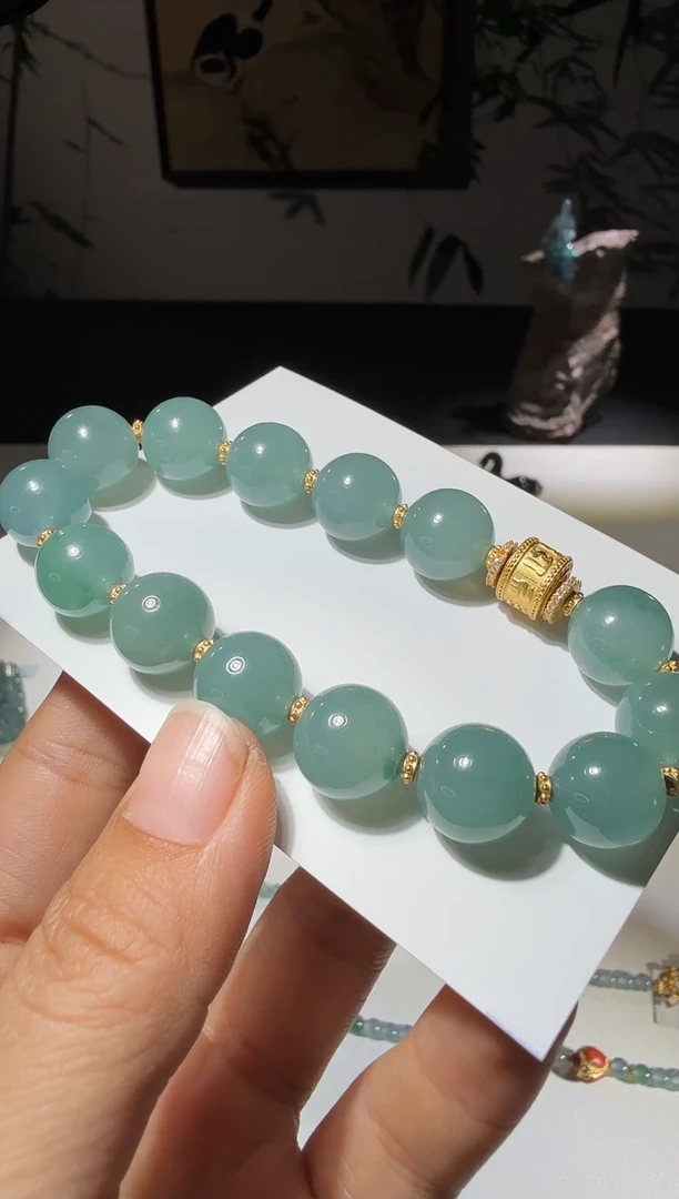 未镶嵌手串翡翠手串