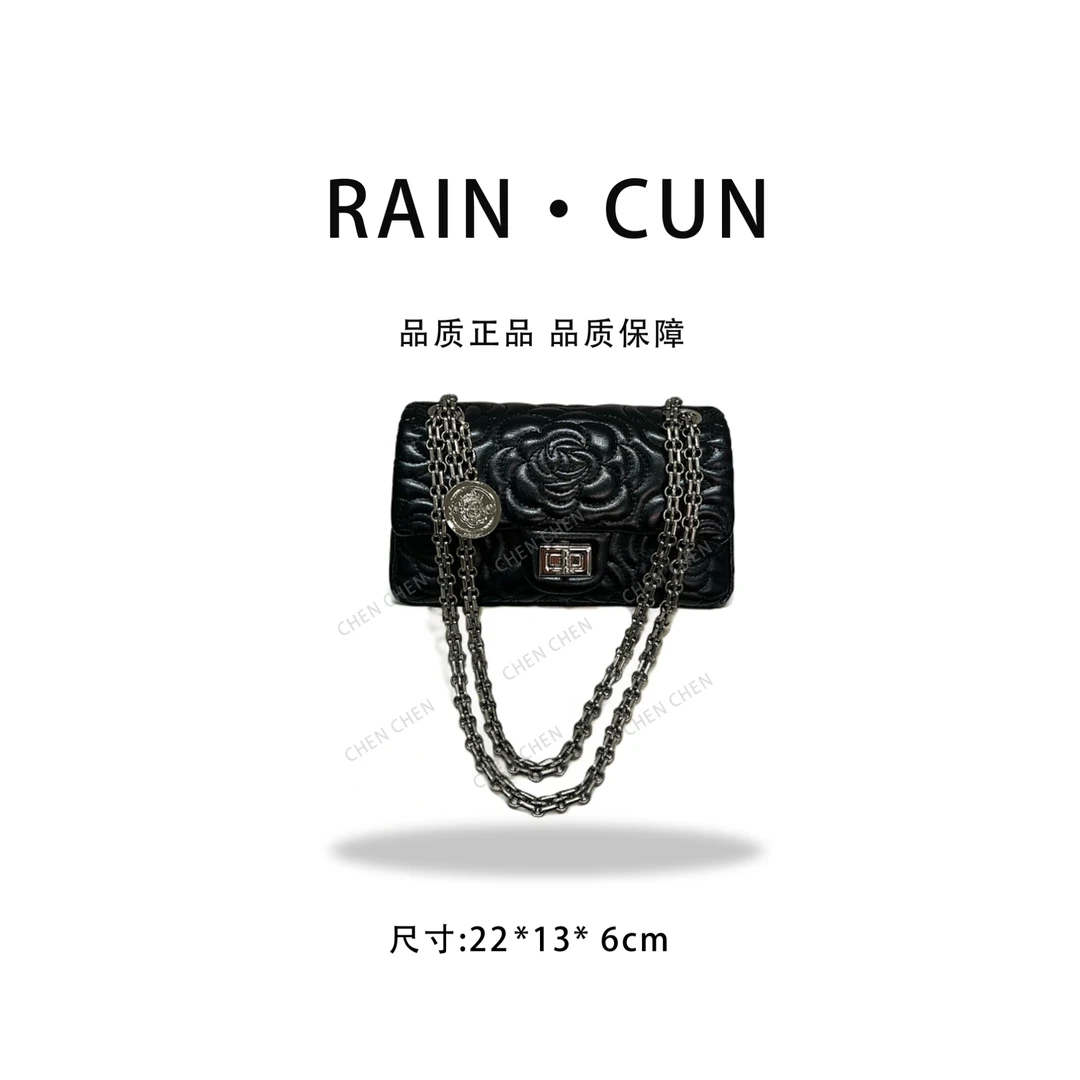 【YI CHEN】ZT-D7186-山茶黑-高定轻奢时尚百搭潮流女士包包