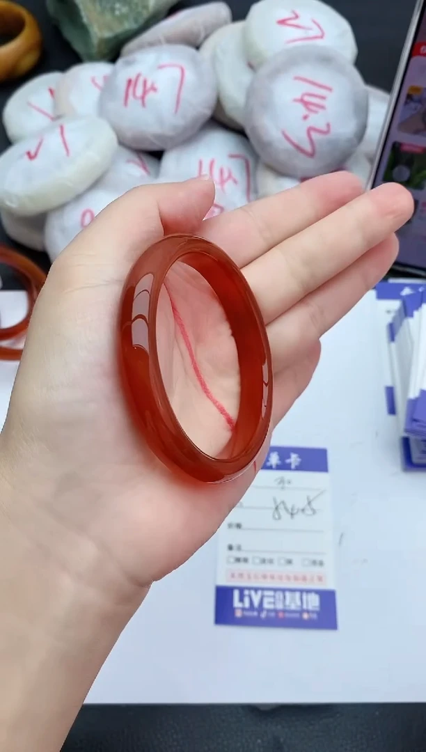 未镶嵌手镯石英质玉30+54.5