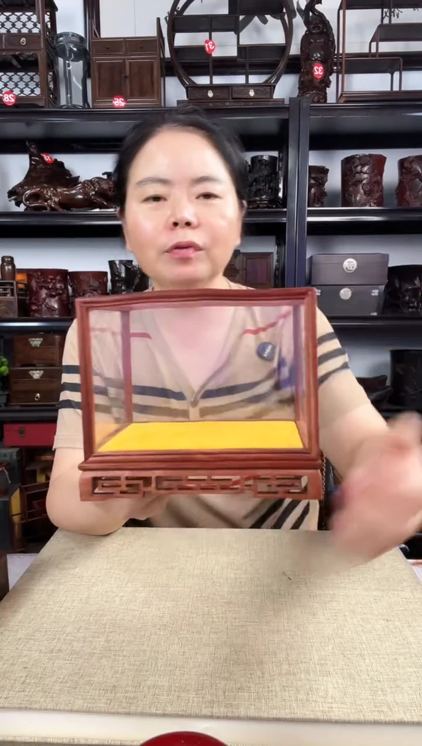 木新玻璃罩老李红木工艺品